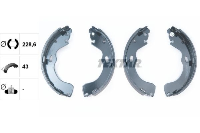TEXTAR Brake Shoe Set