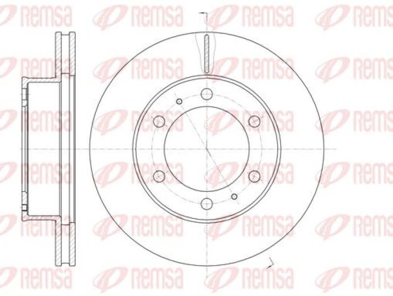 2x REMSA Brake Disc