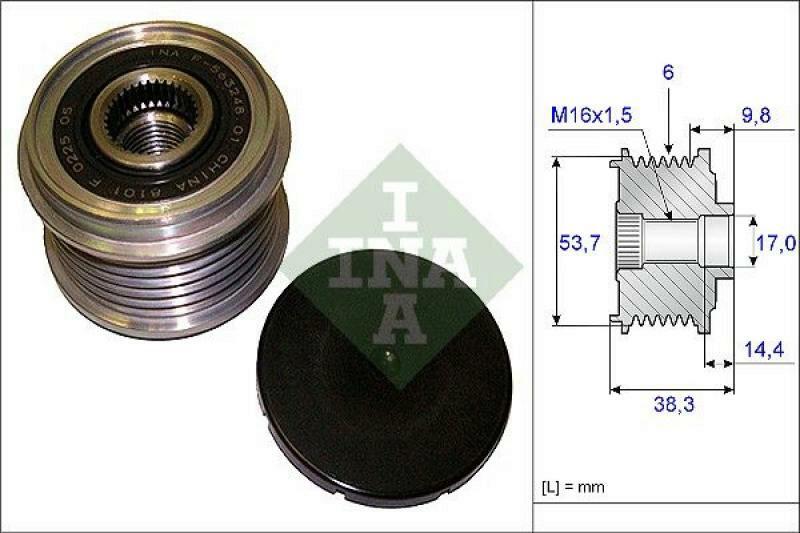 INA Alternator Freewheel Clutch