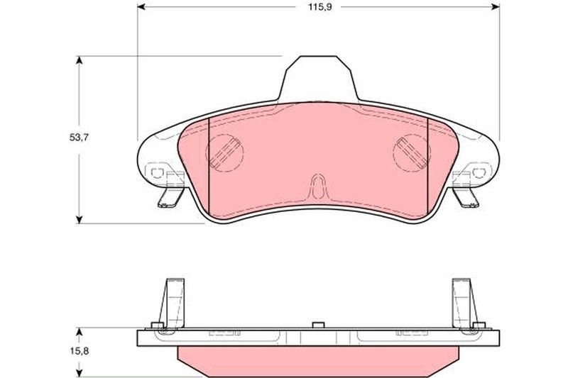 TRW Brake Pad Set, disc brake