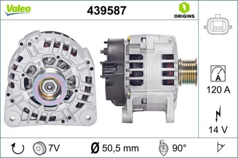 VALEO Generator VALEO ORIGINS NEW OE TECHNOLOGIE