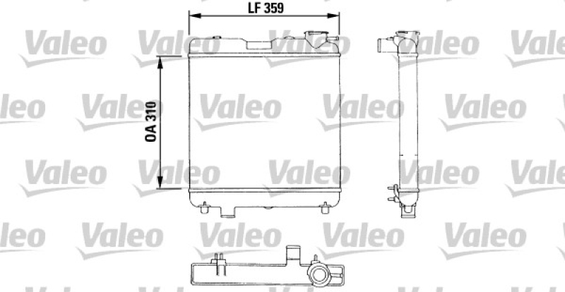 VALEO K&uuml;hler, Motork&uuml;hlung 883053