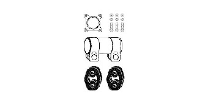 HJS Mounting Kit, catalytic converter