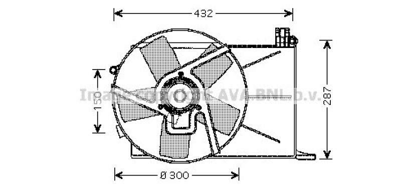 AVA QUALITY COOLING Fan, radiator