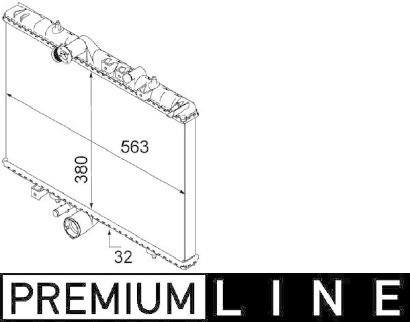 MAHLE Radiator, engine cooling BEHR *** PREMIUM LINE ***