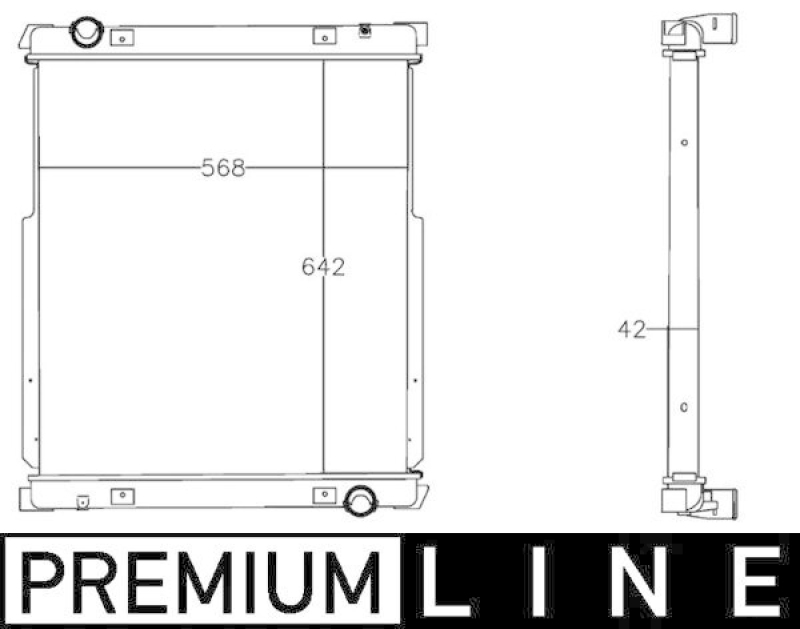 MAHLE K&uuml;hler, Motork&uuml;hlung BEHR *** PREMIUM LINE *** CR 1215 000P