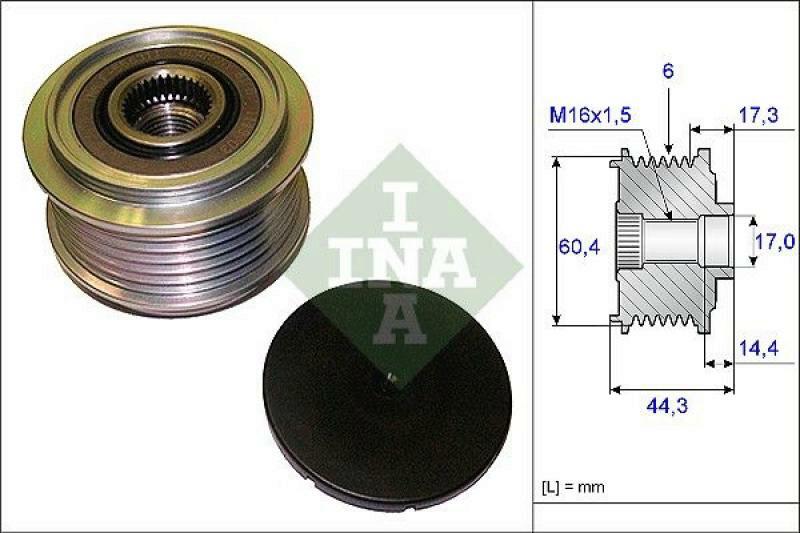 INA Alternator Freewheel Clutch