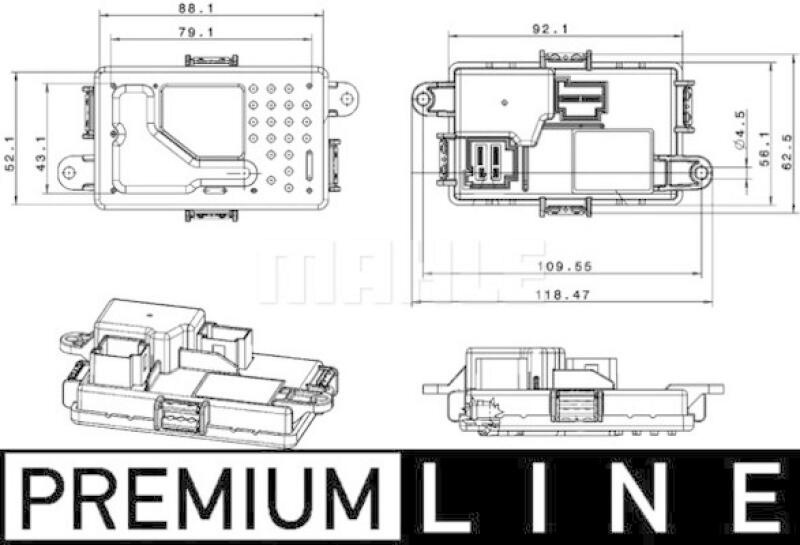MAHLE Regulator, passenger compartment fan BEHR *** PREMIUM LINE ***