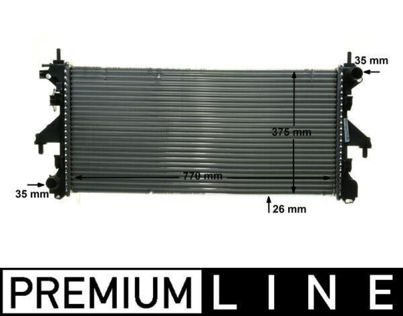 MAHLE Kühler, Motorkühlung BEHR *** PREMIUM LINE *** CR 885 000P