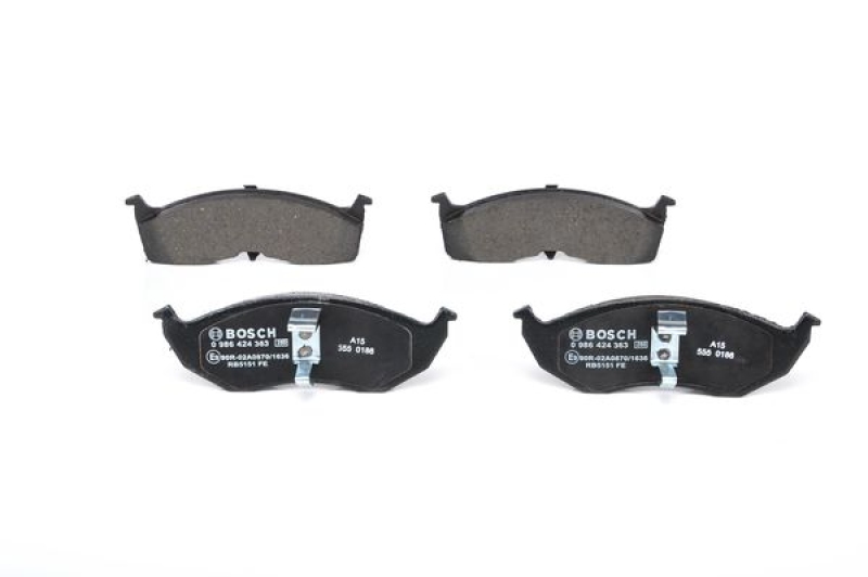BOSCH Bremsbelagsatz, Scheibenbremse 0 986 424 363