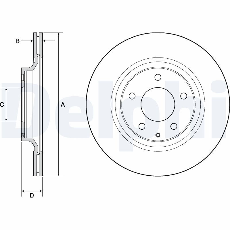 2x DELPHI Bremsscheibe