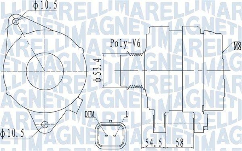 MAGNETI MARELLI Generator 63732142010