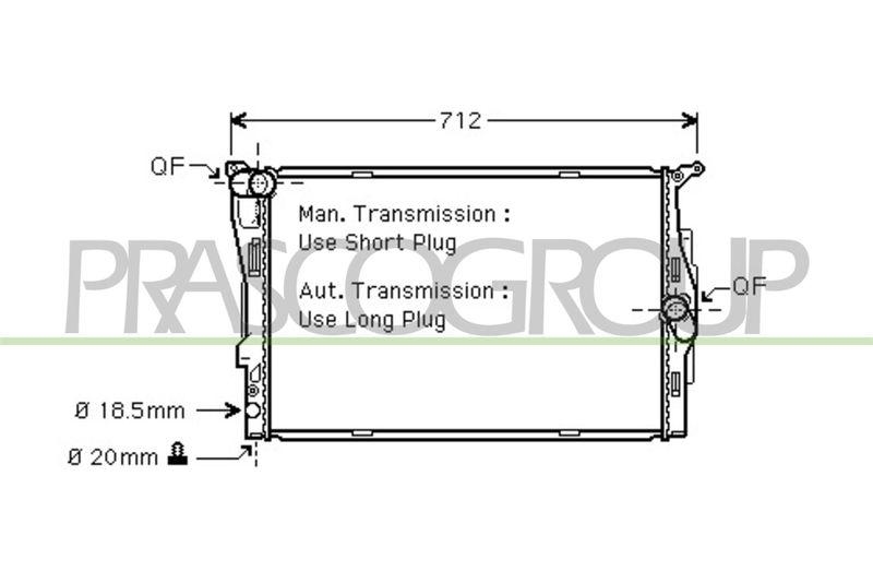 PRASCO Radiator, engine cooling PrascoSelection
