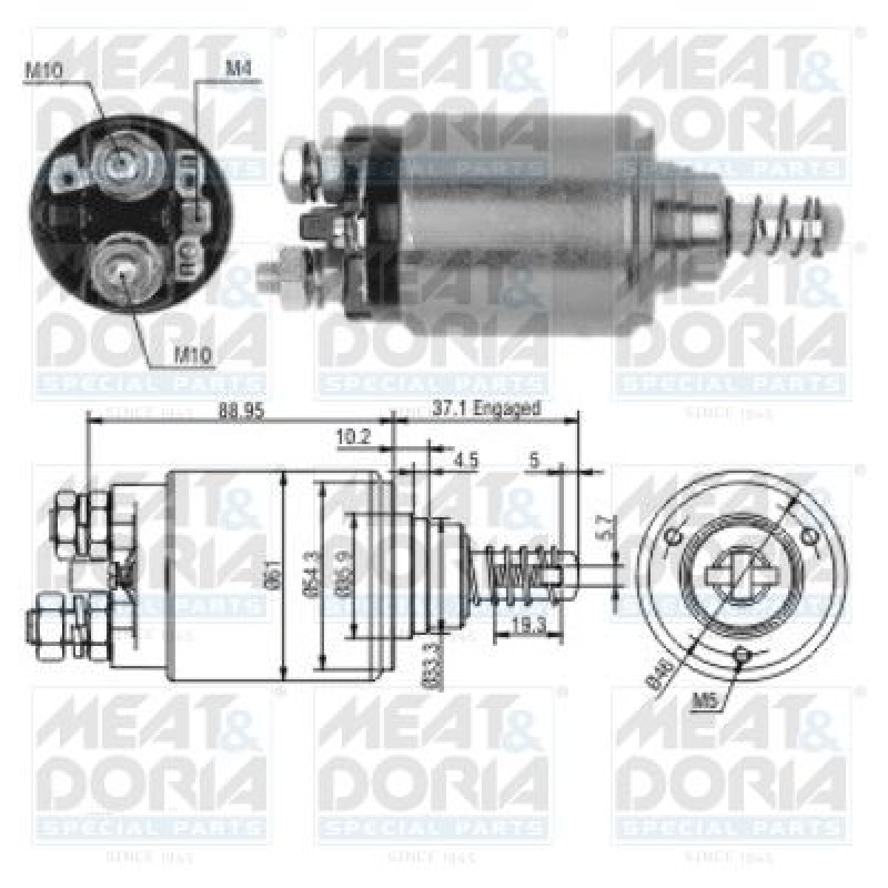 MEAT & DORIA Magnetschalter für Starter / Anlasser