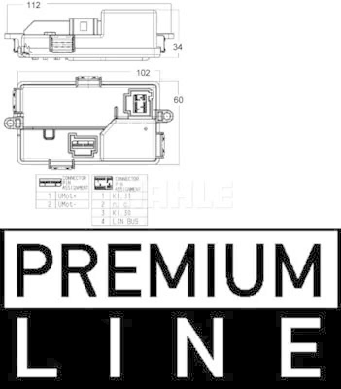 MAHLE Regulator, passenger compartment fan BEHR *** PREMIUM LINE ***