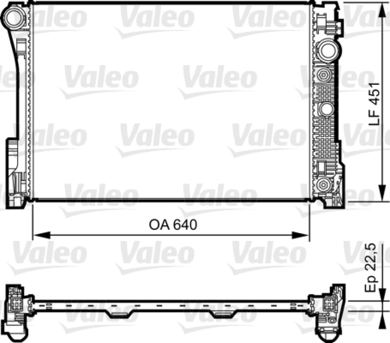 VALEO Radiator, engine cooling