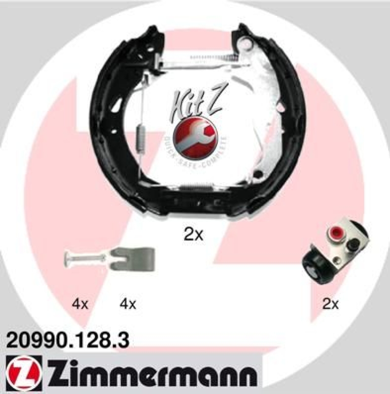 ZIMMERMANN Brake Shoe Set KIT Z