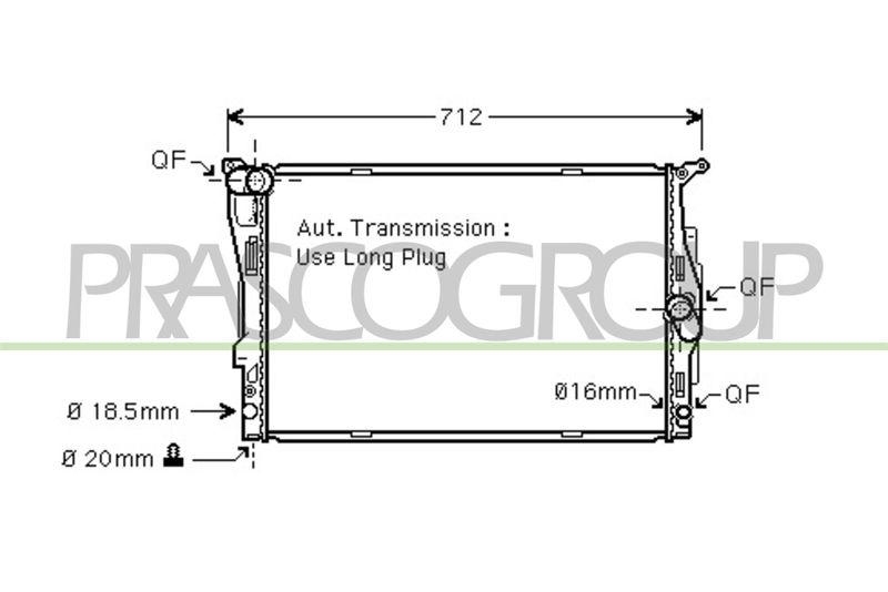 PRASCO Radiator, engine cooling PrascoSelection