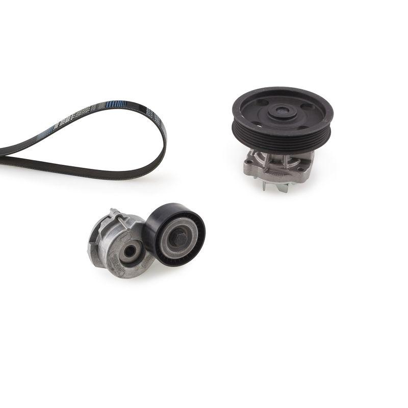 GATES Water Pump + V-Ribbed Belt Set Micro-V® Kit