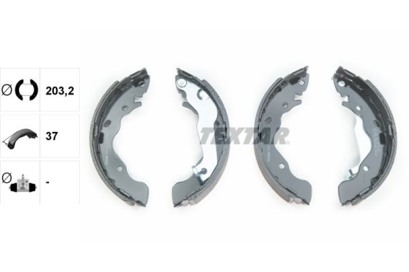 TEXTAR Bremsbackensatz 91061700