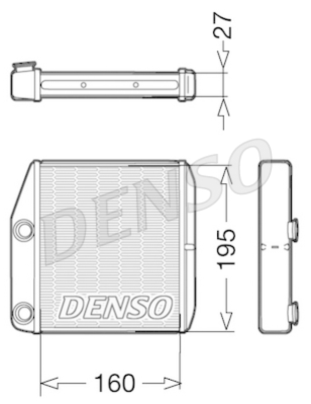 DENSO W&auml;rmetauscher, Innenraumheizung DRR09075