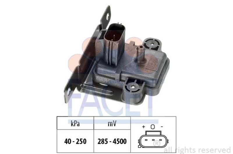 FACET Air Pressure Sensor, height adaptation Made in Italy - OE Equivalent