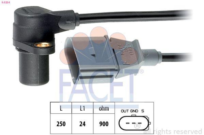 FACET Sensor, crankshaft pulse Made in Italy - OE Equivalent