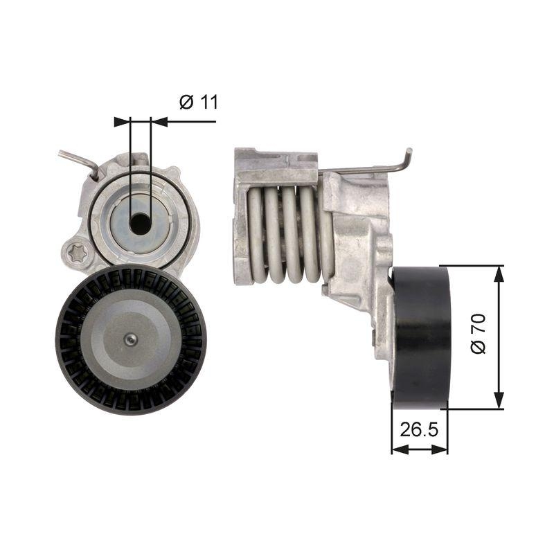 GATES Riemenspanner, Keilrippenriemen DriveAlign&trade;
