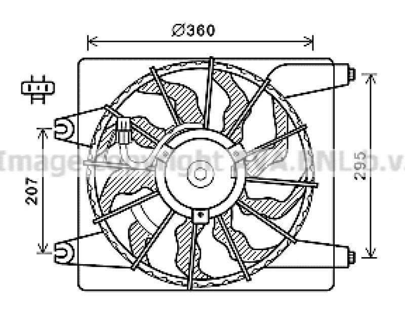 AVA QUALITY COOLING Fan, radiator