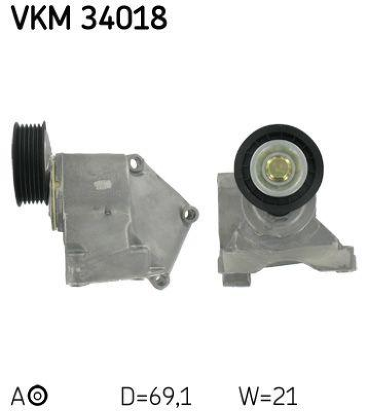 SKF Tensioner Pulley, V-ribbed belt