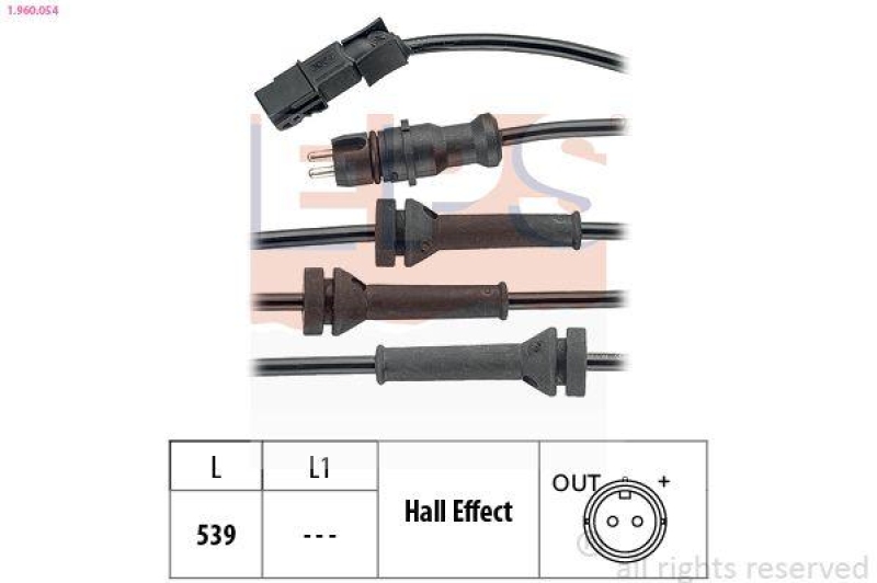 EPS Sensor, Raddrehzahl Made in Italy - OE Equivalent