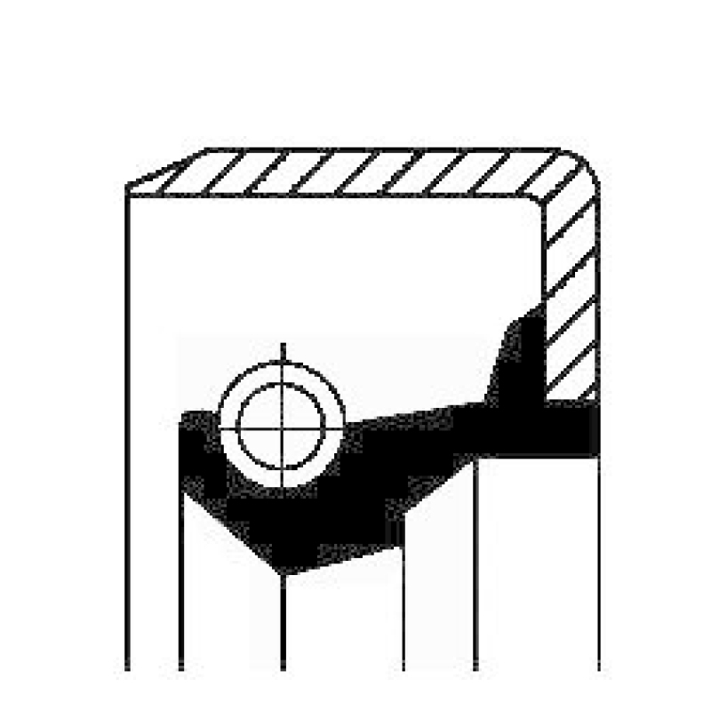 CORTECO Wellendichtring, Differential 19016505B