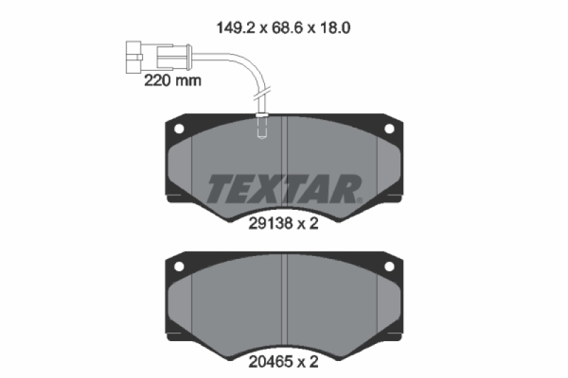 TEXTAR Brake Pad Set, disc brake