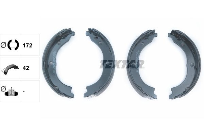 TEXTAR Brake Shoe Set, parking brake