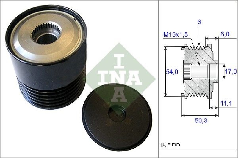 INA Generatorfreilauf 535 0212 10