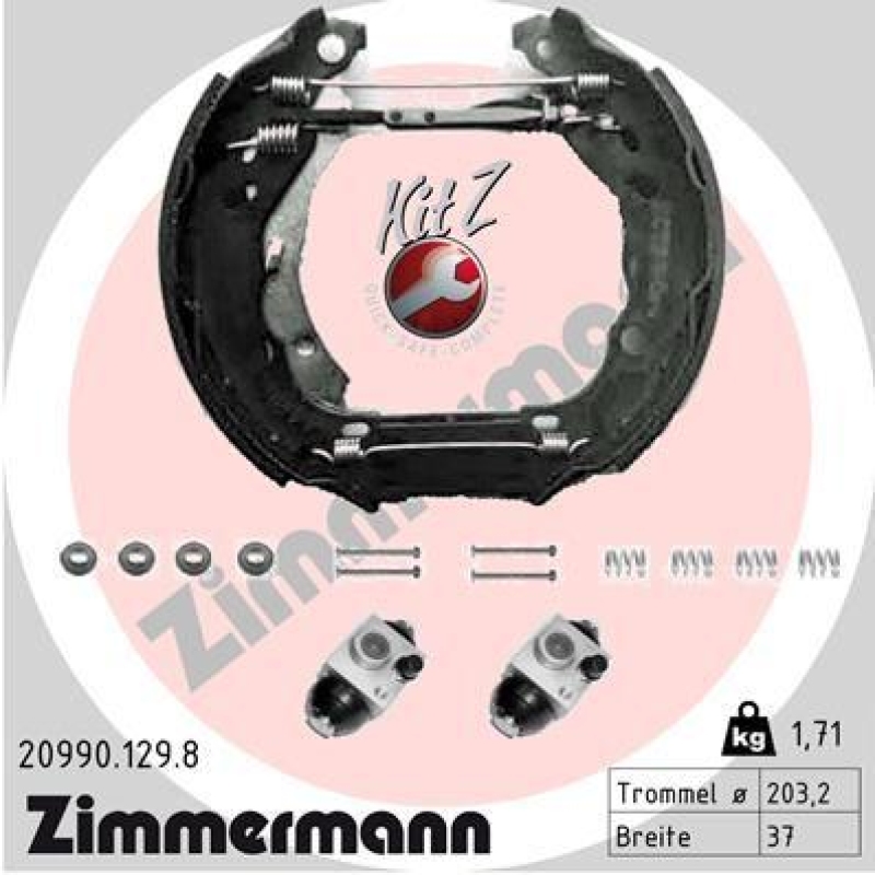 ZIMMERMANN Bremsbackensatz KIT Z 20990.129.8