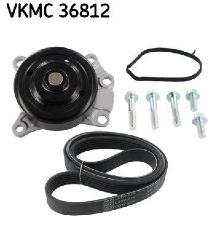 SKF Wasserpumpe + Keilrippenriemensatz