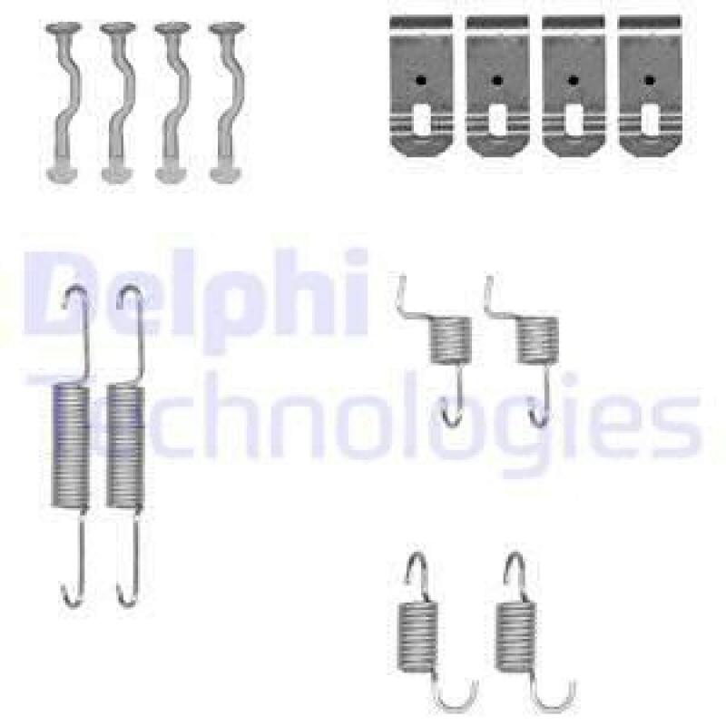 DELPHI Zubehörsatz Bremsbacken Trommelbremse Montagesatz