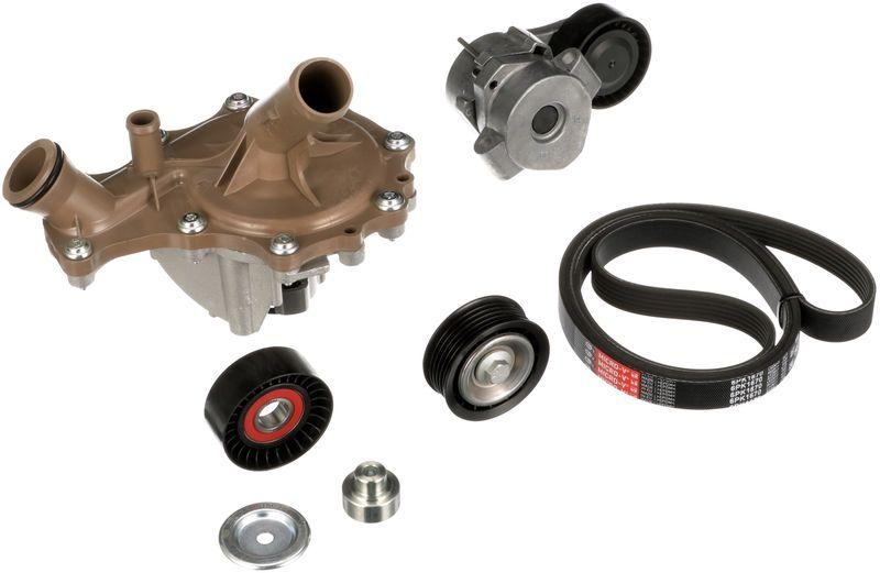 GATES Water Pump + V-Ribbed Belt Set Micro-V® Kit