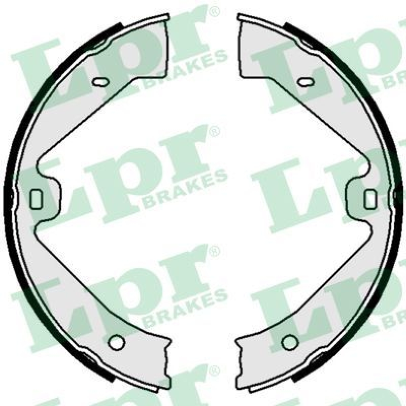 LPR Brake Shoe Set, parking brake