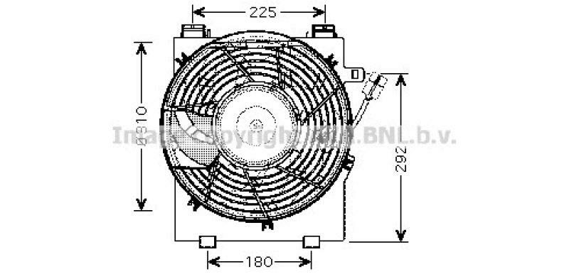 AVA QUALITY COOLING Fan, radiator