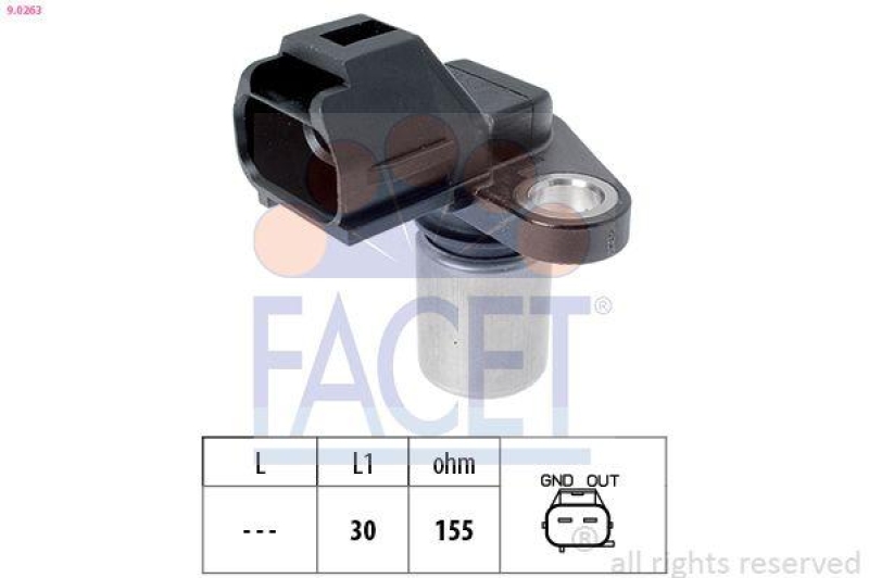 FACET Sensor, crankshaft pulse Made in Italy - OE Equivalent