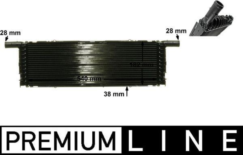 MAHLE Radiator, engine cooling BEHR *** PREMIUM LINE ***