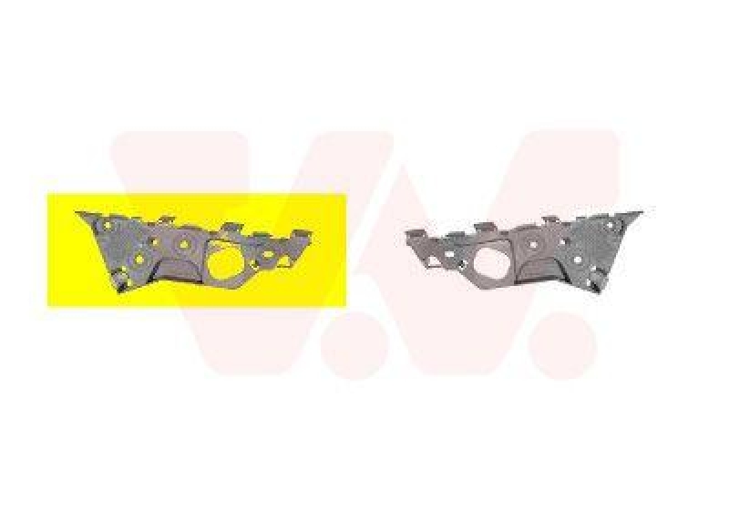 VAN WEZEL Mounting Bracket, bumper ** Equipart **