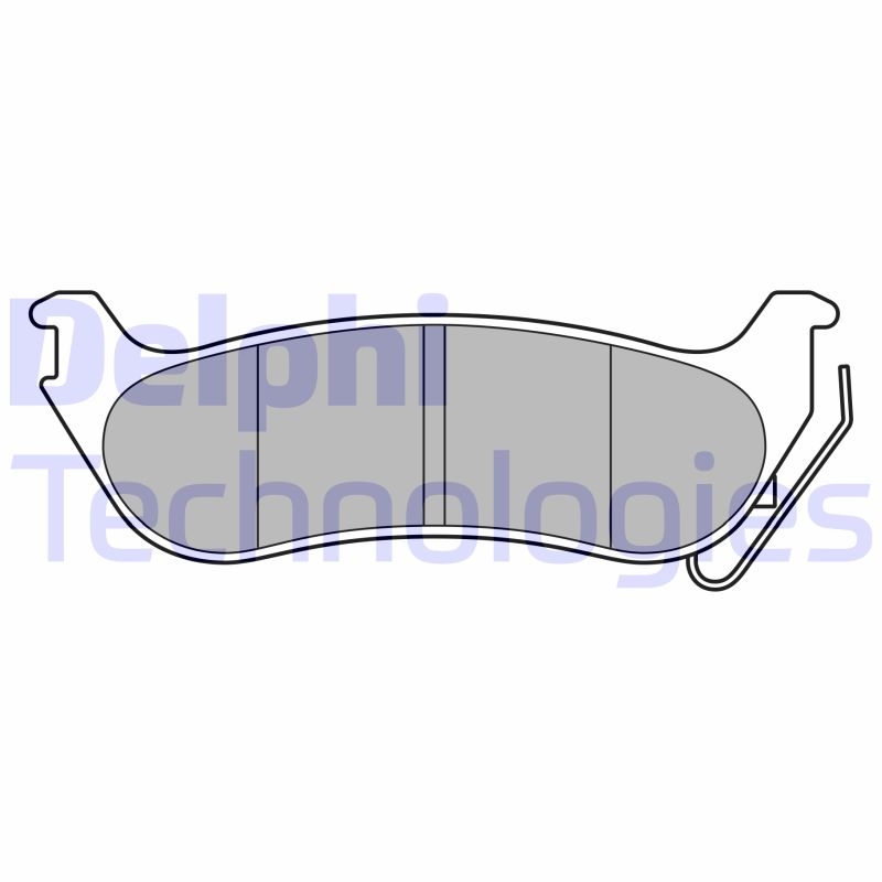 DELPHI Bremsbelagsatz, Scheibenbremse LP3556