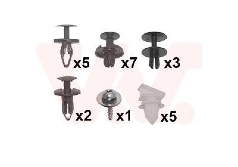 VAN WEZEL Mounting Kit, mud guard