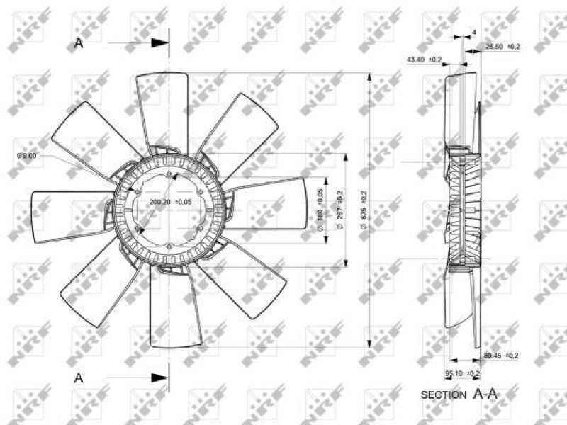NRF Fan Wheel, engine cooling