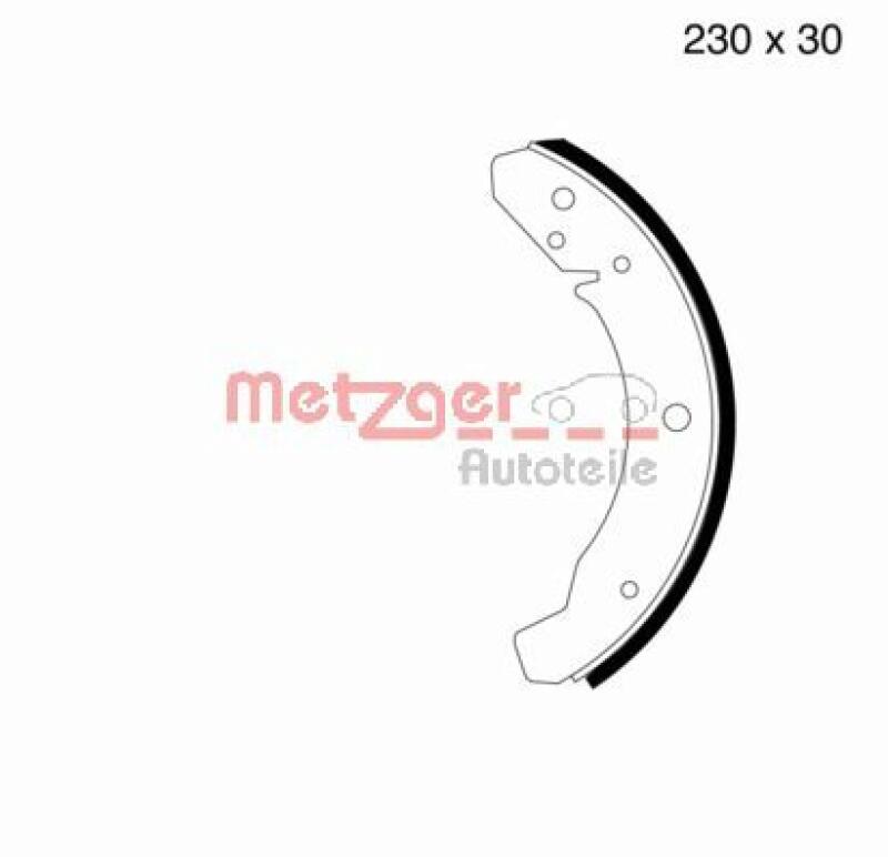 METZGER Bremsbackensatz MG 105
