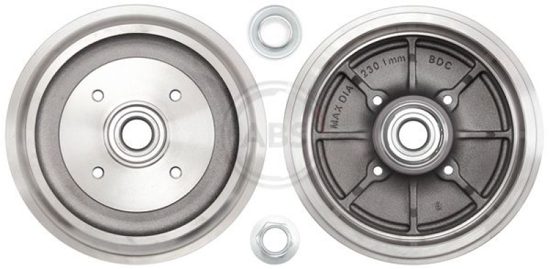 2x Brake Drum