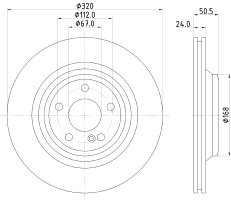 2x HELLA Bremsscheibe PRO High Carbon